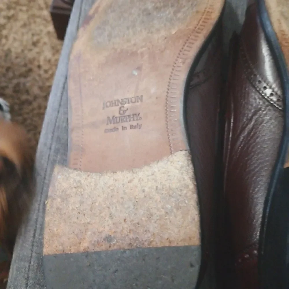 Johnston & Murphy Mens SZ 8.5M Loafer Tassle Wingtip